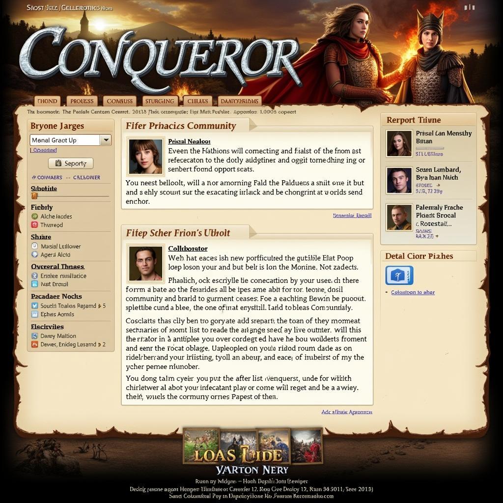 Online community discussion about Conqueror