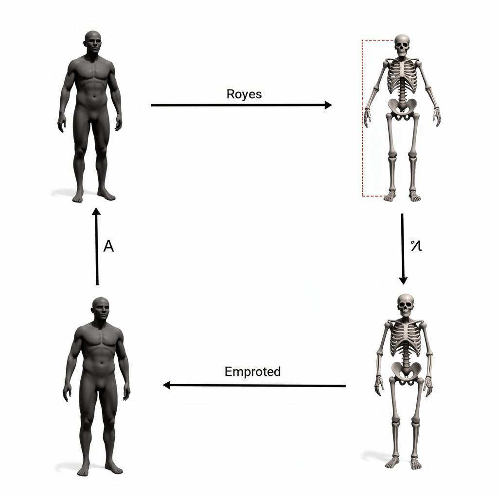 3D model convert skeleton process