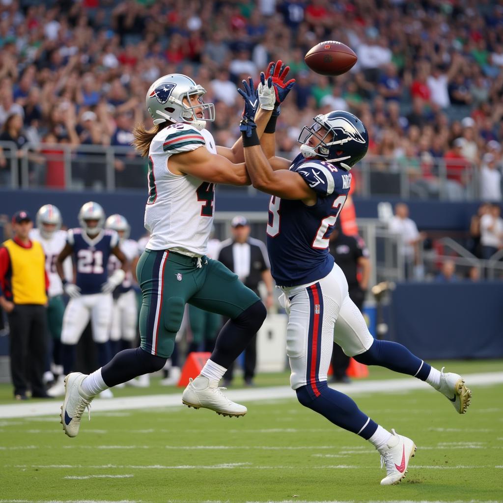 Cooper Kupp Catching a Pass from Matthew Stafford