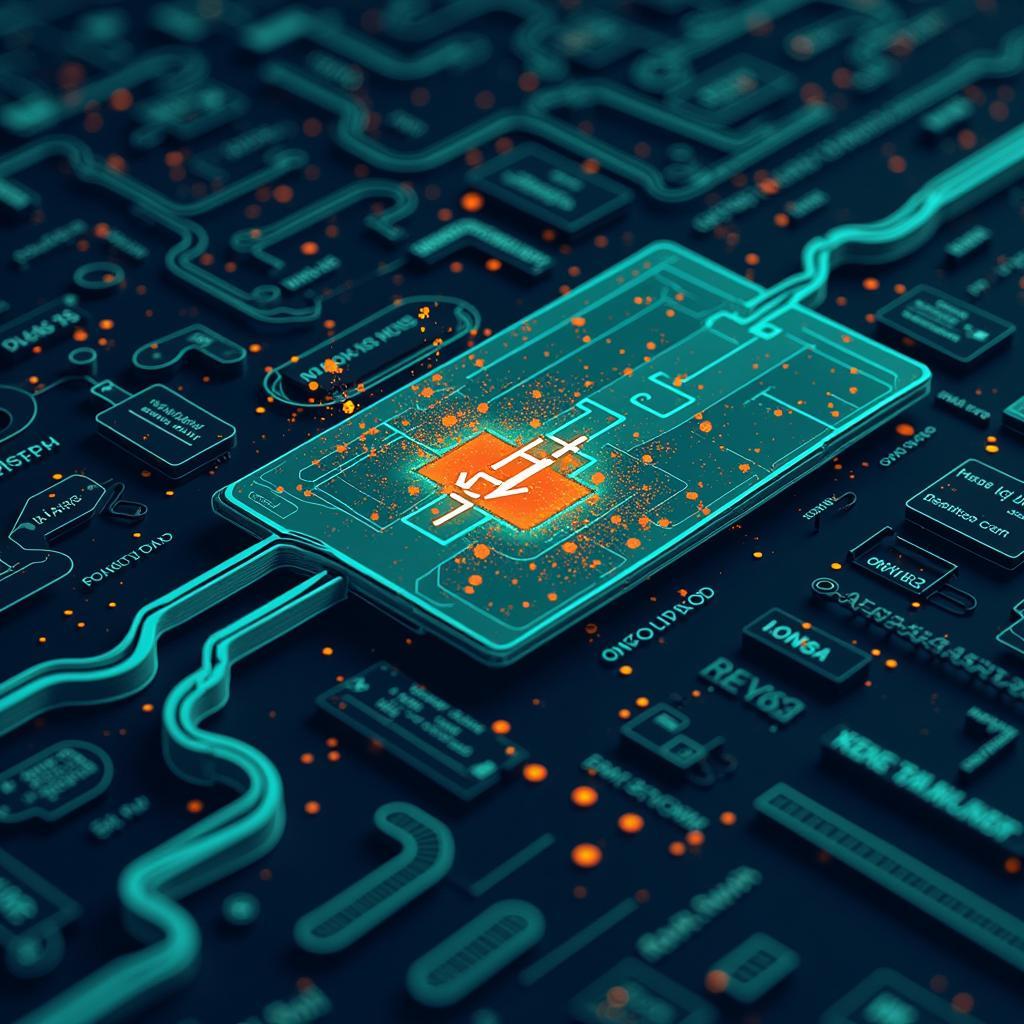 Corrupted Data Packets Illustration