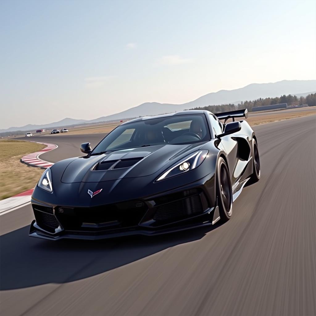 Corvette Z06 C8 on Track