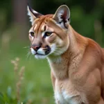 Cougar in Heat: Side Profile