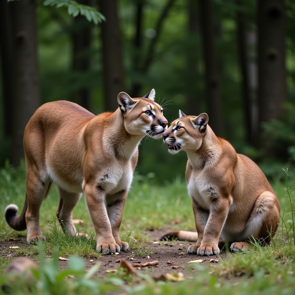 Cougar Mating Pair