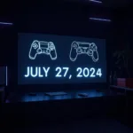 Countdown Timer on Gaming Background