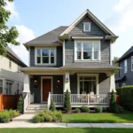 Two-Story Craftsman Home on a Narrow Lot