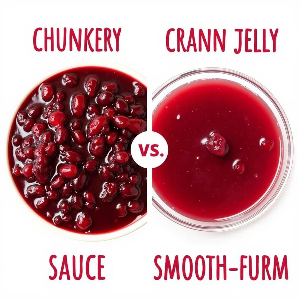 Cranberry sauce vs. cran jelly