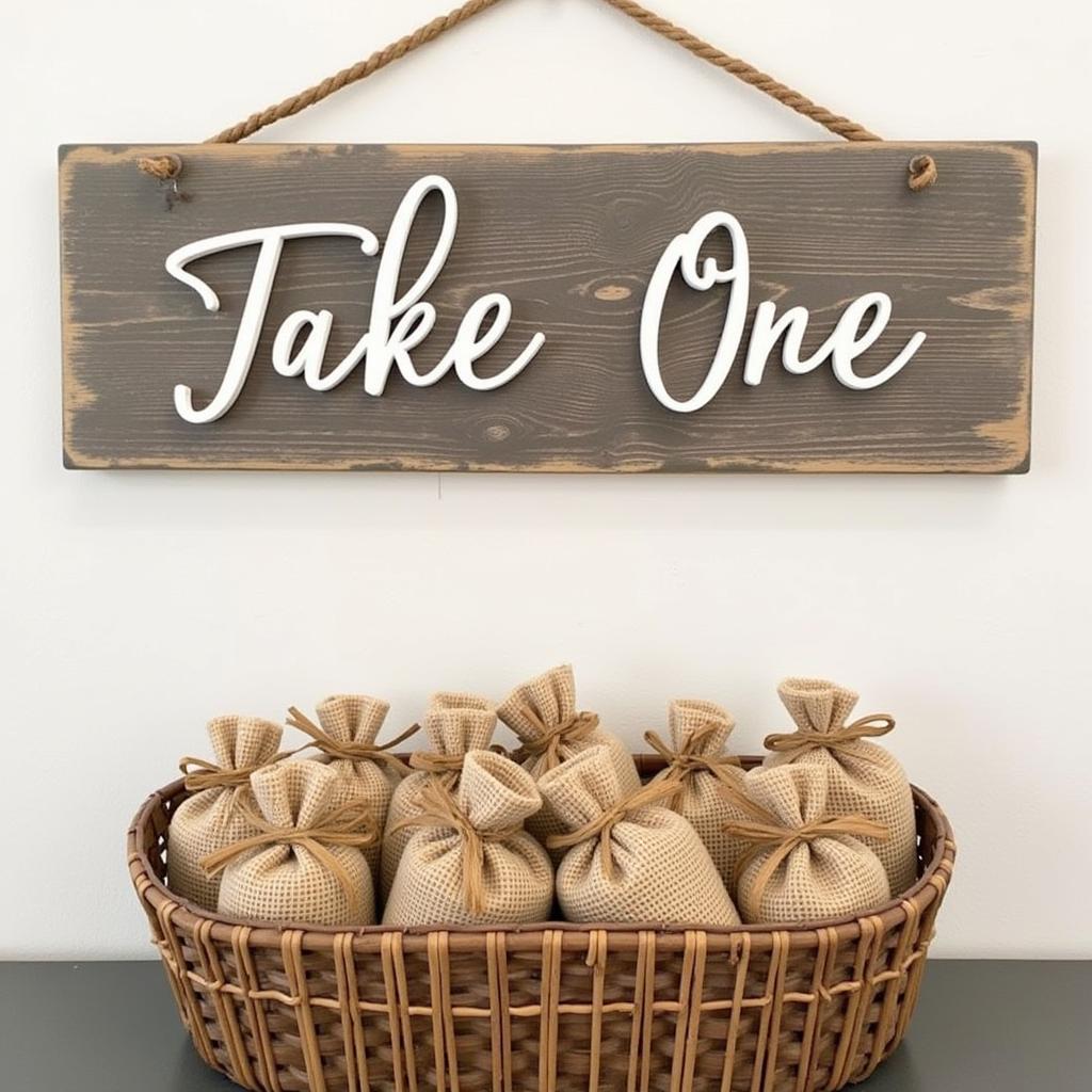 Party Favor Sign Ideas