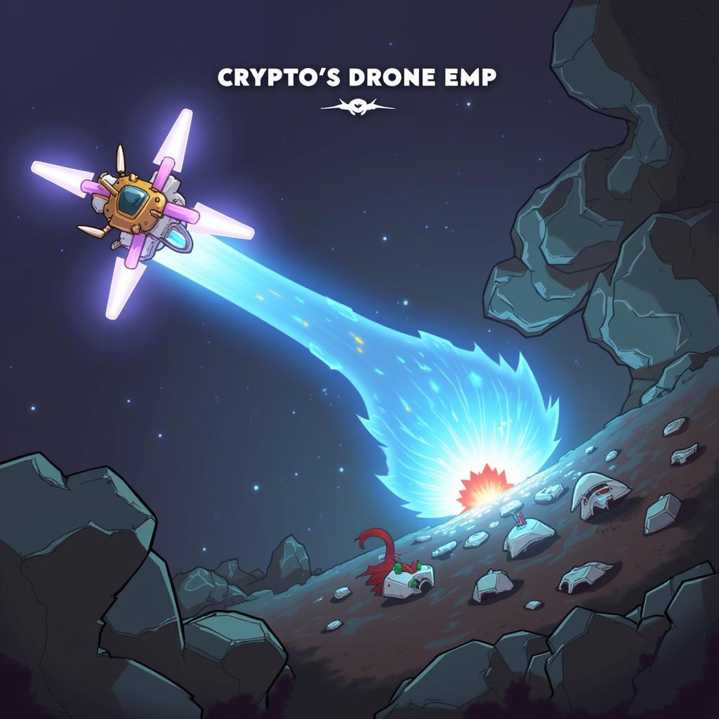 Crypto activating his ultimate ability, Drone EMP, in Apex Legends