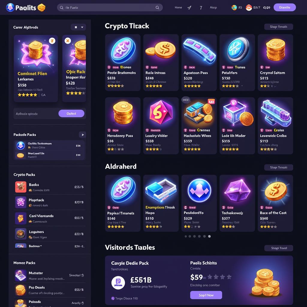 Crypto Pack Marketplace Trading