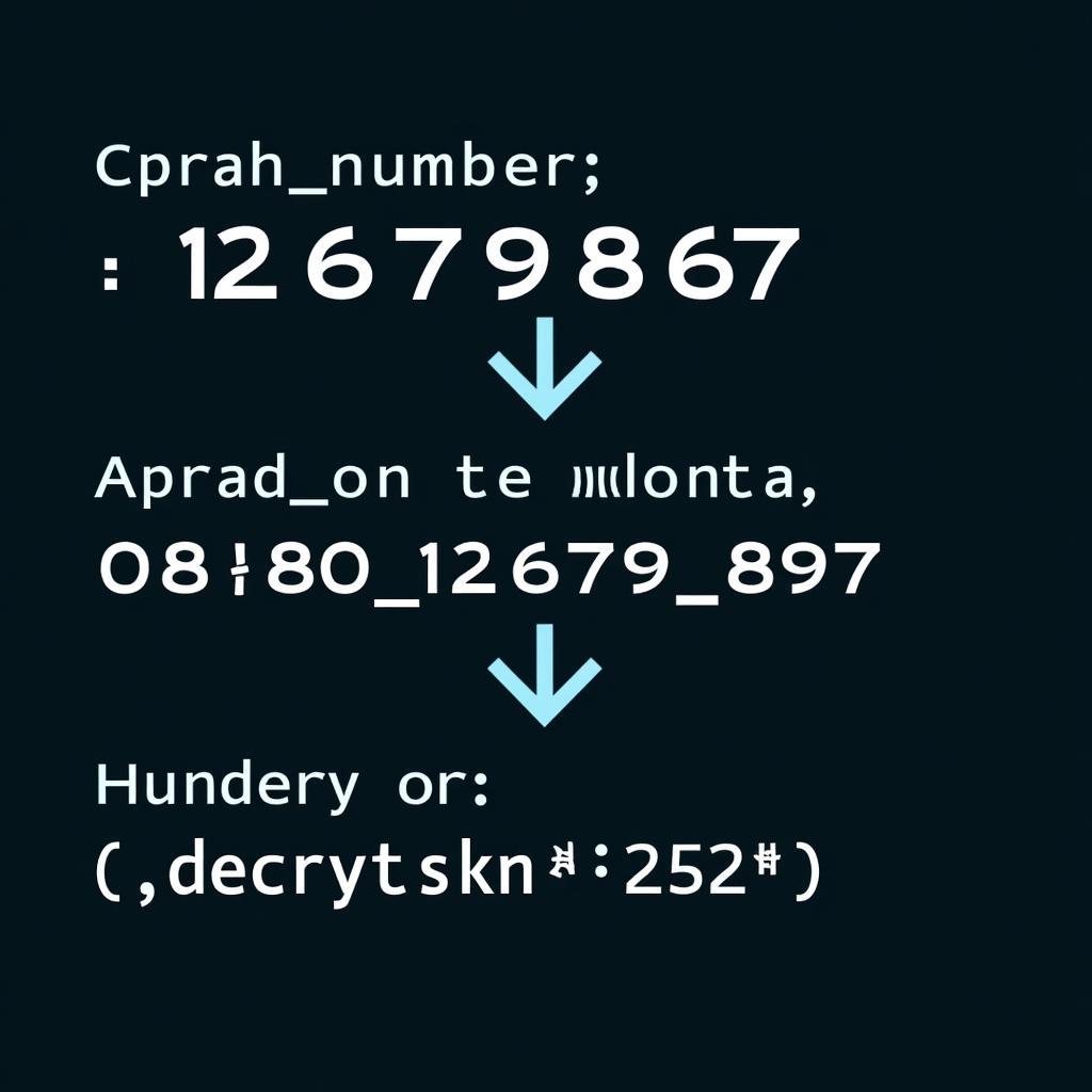 Cryptography Code 12679867 Decryption