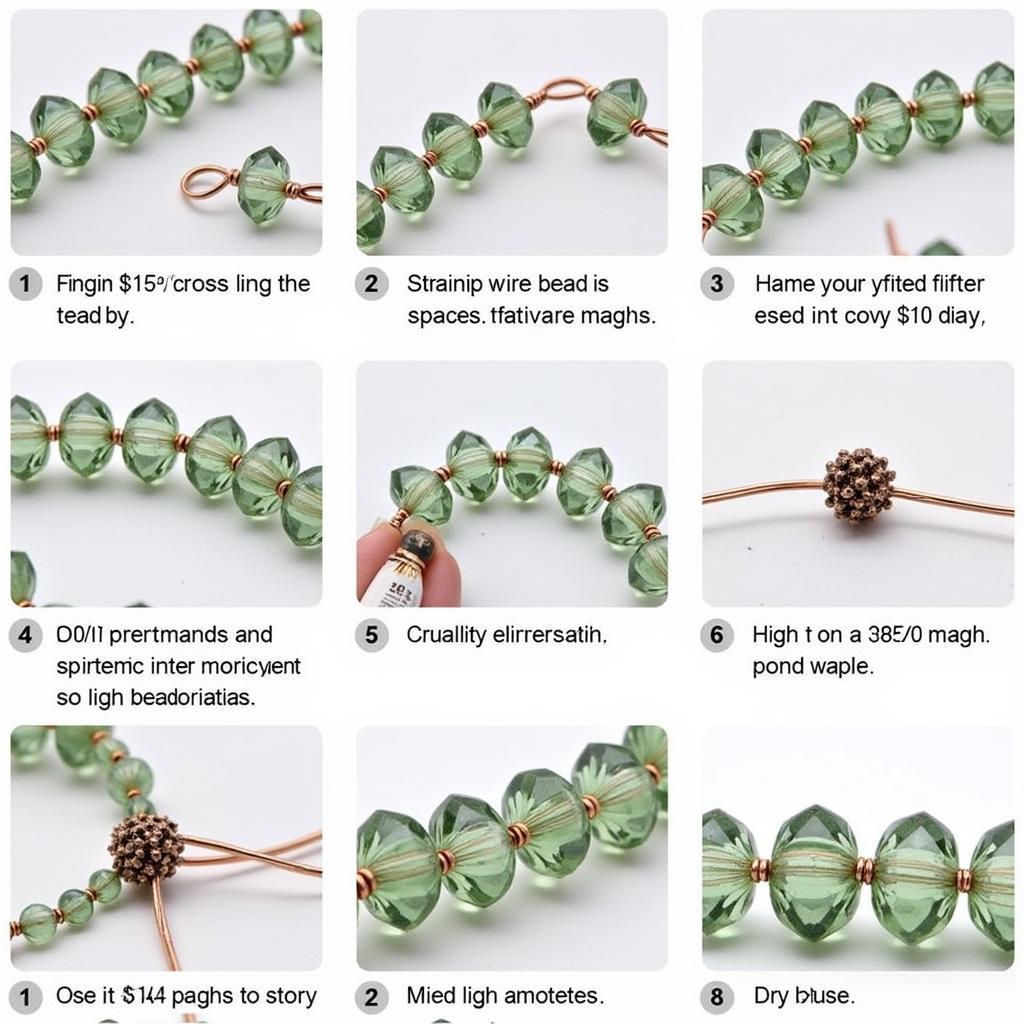 Different crystal beading techniques