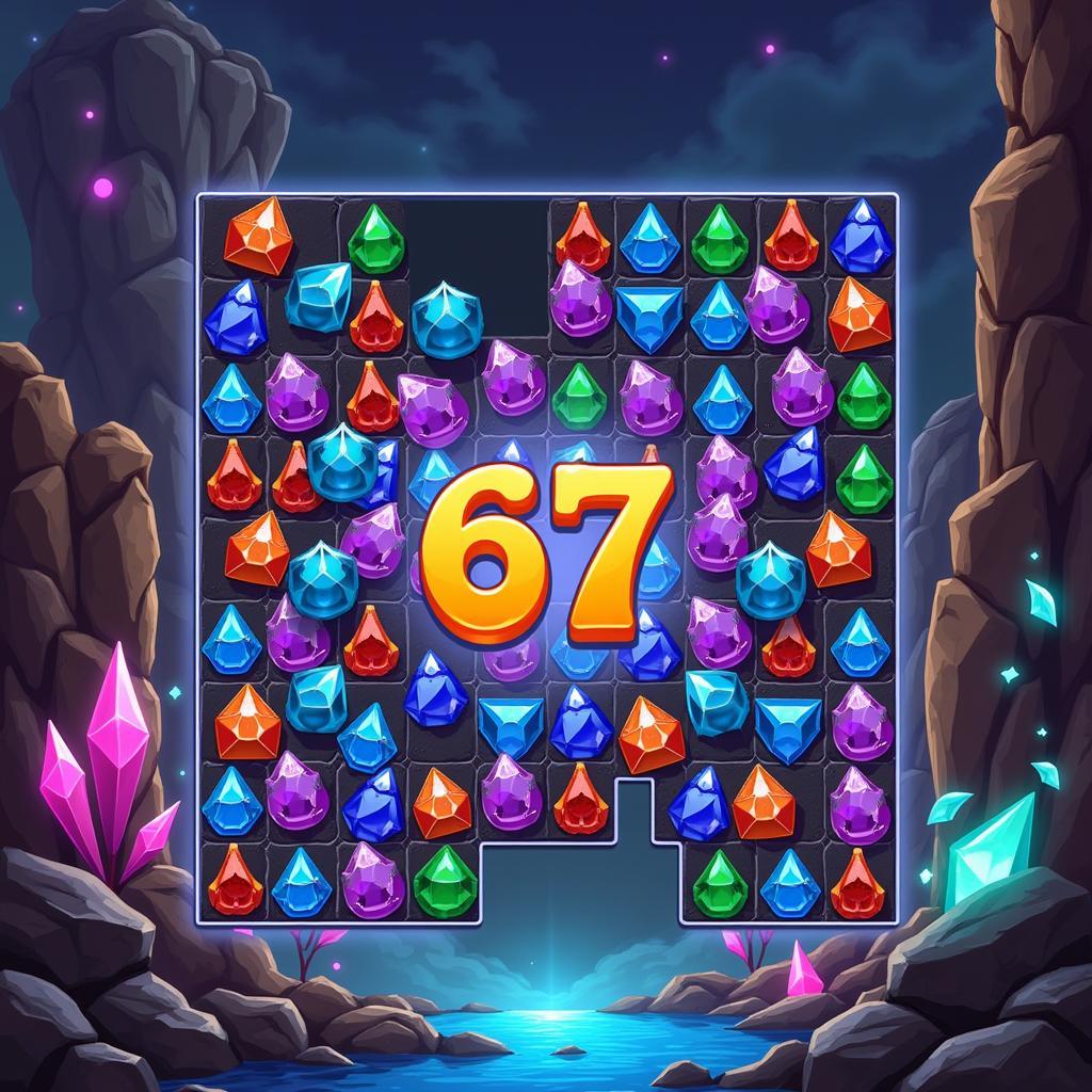 Crystalline Puzzle in a Video Game