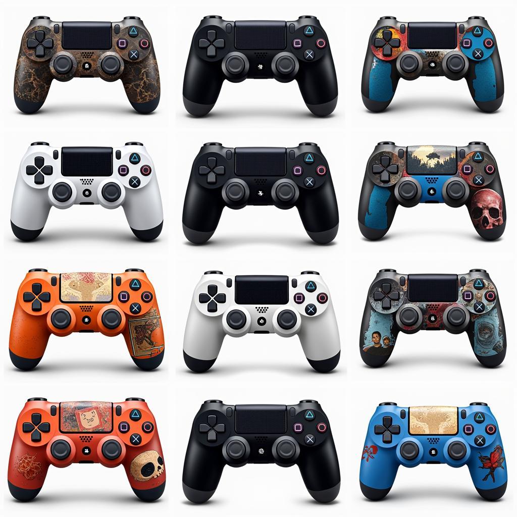 Custom Designed PS4 Controllers: Featuring unique artwork and modifications