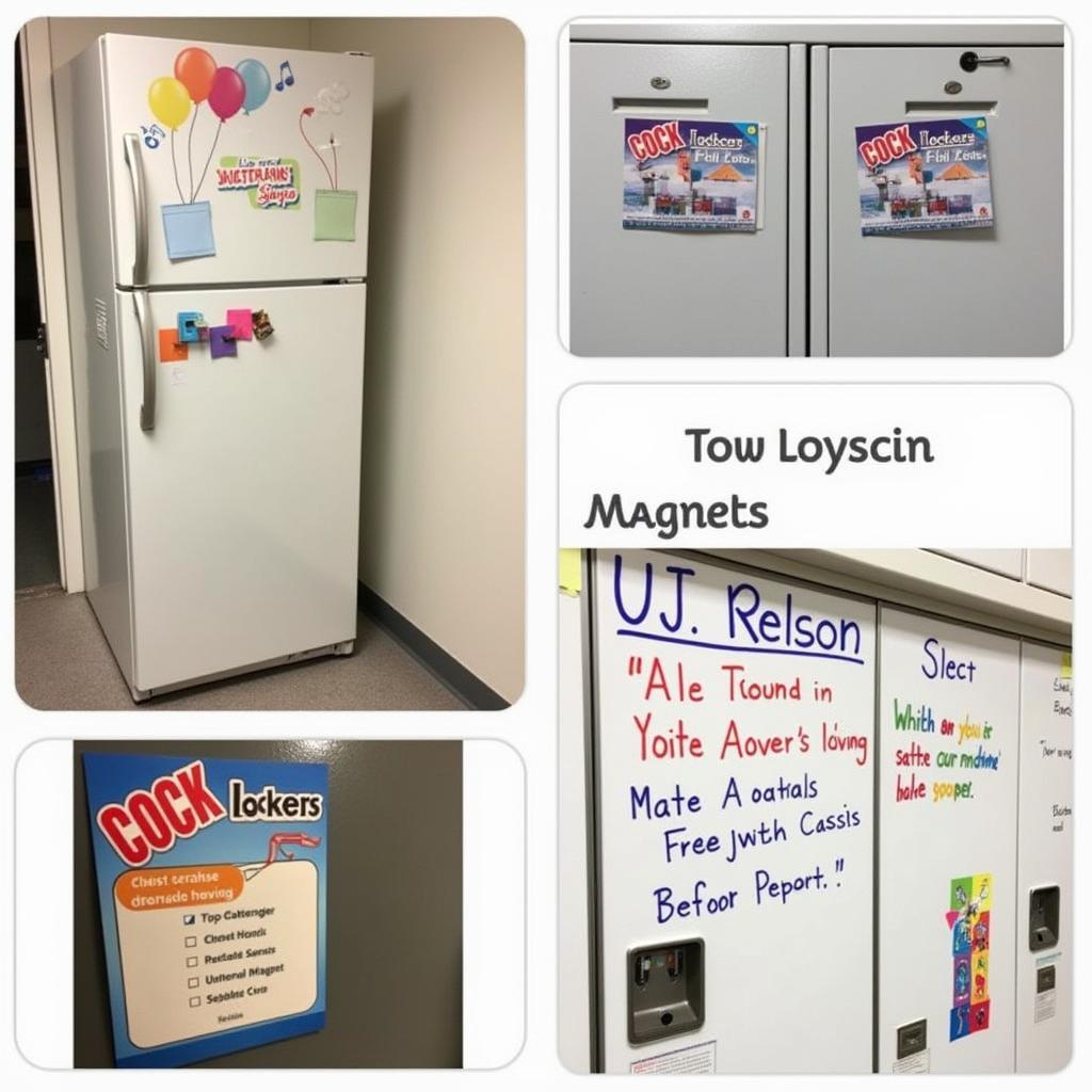 Custom Locker Magnets on Different Surfaces