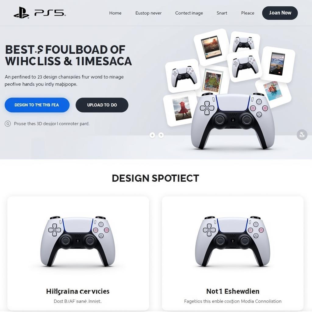 Custom PS5 Controller Website