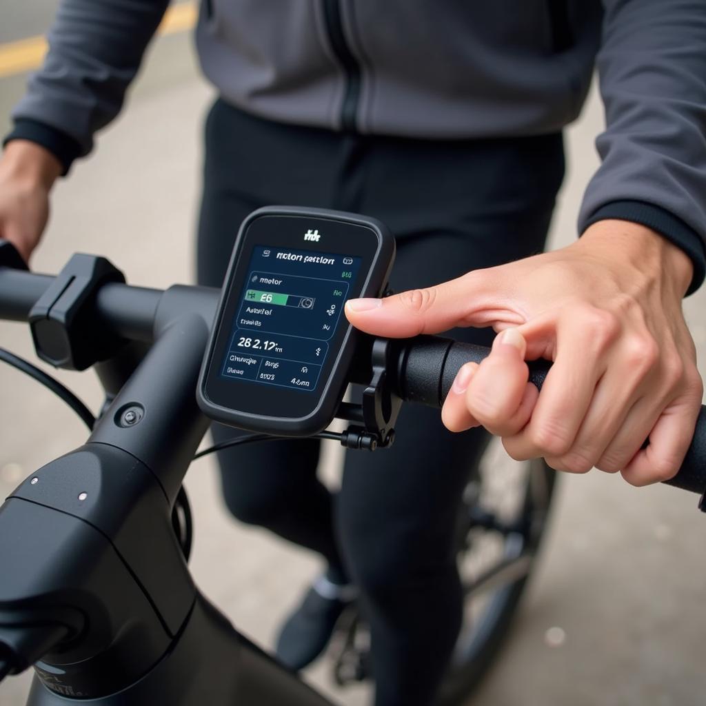 Customizing e-bike settings using the display unit mounted on the handlebar