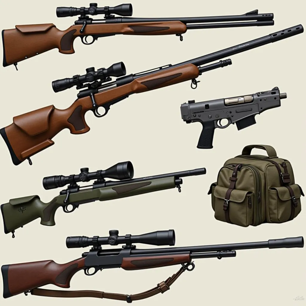 Weapons and Equipment in Czech Hunters Free