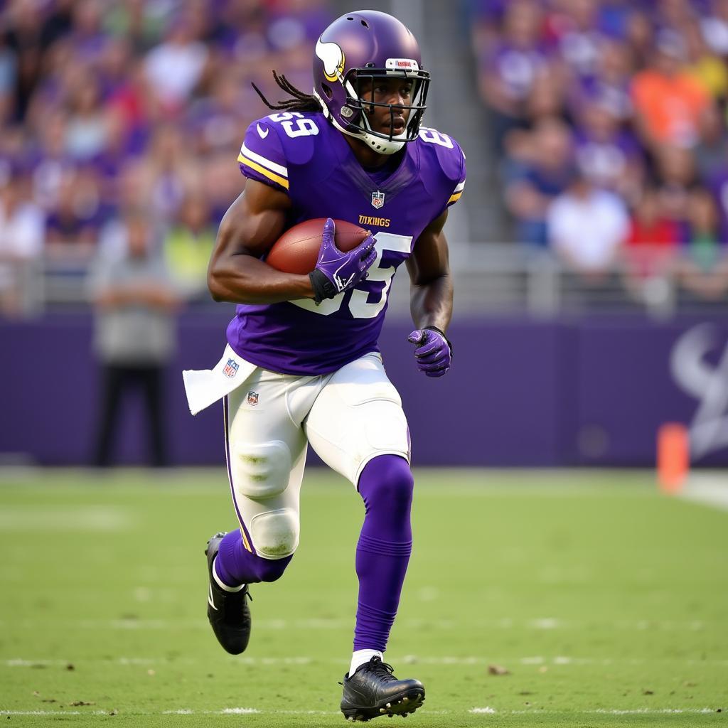 Dalvin Cook rushing for the Minnesota Vikings