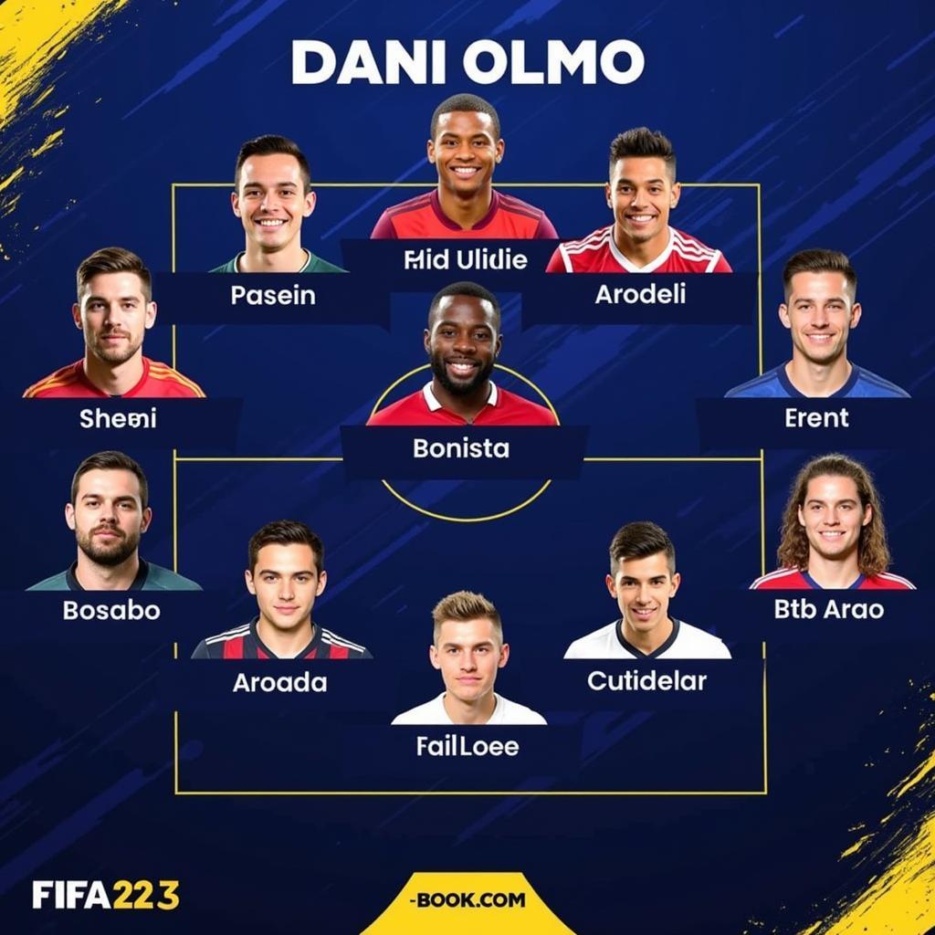 Dani Olmo in a FIFA 23 Ultimate Team Lineup