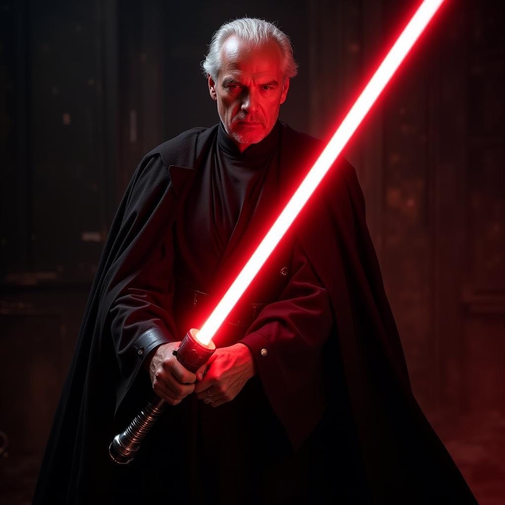 Darth Sidious Activating Lightsaber