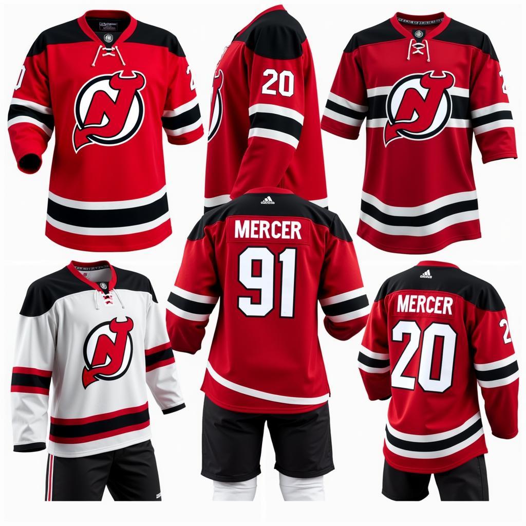 Dawson Mercer Jersey Evolution