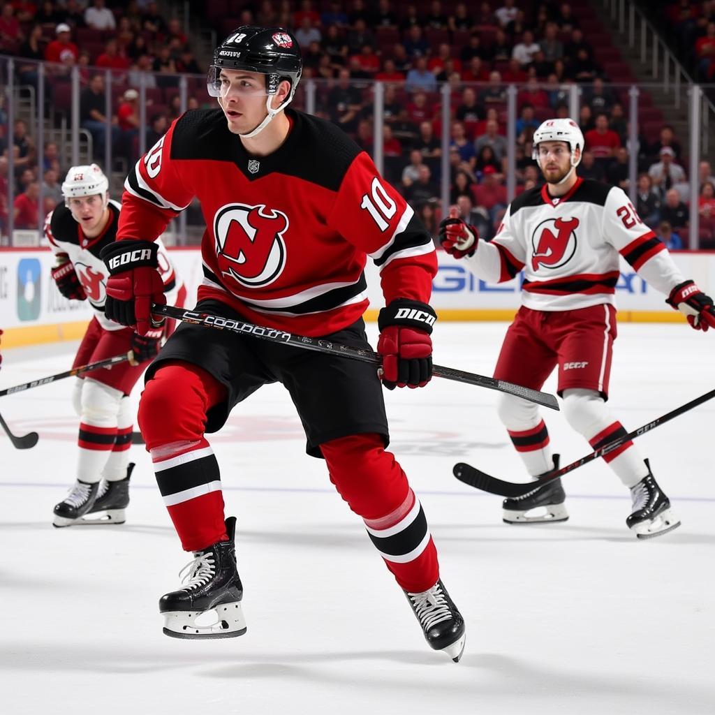 Dawson Mercer making his NHL debut for the New Jersey Devils