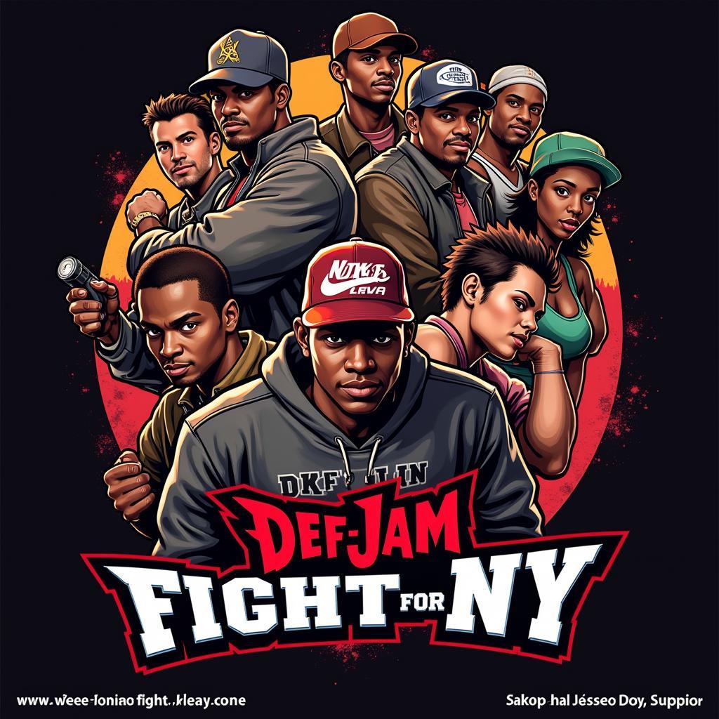 Screenshot of Def Jam Fight for NY gameplay, depicting a fight scene in a gritty urban environment.