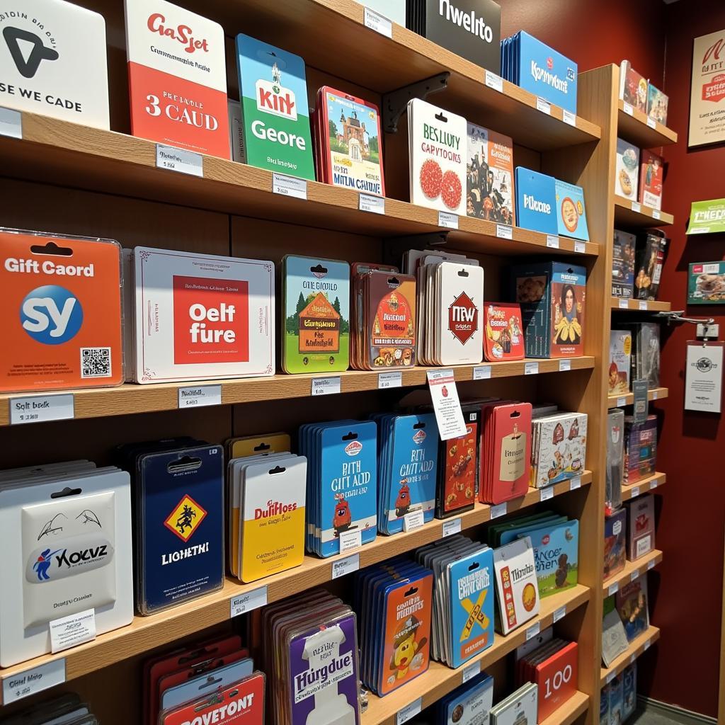 Danish shoppers browsing gift cards