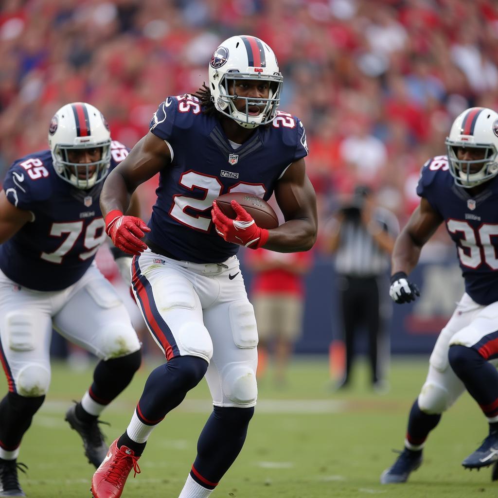 Derrick Henry running with the ball