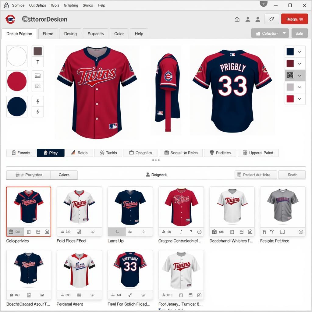 Designing Custom Twins Jersey