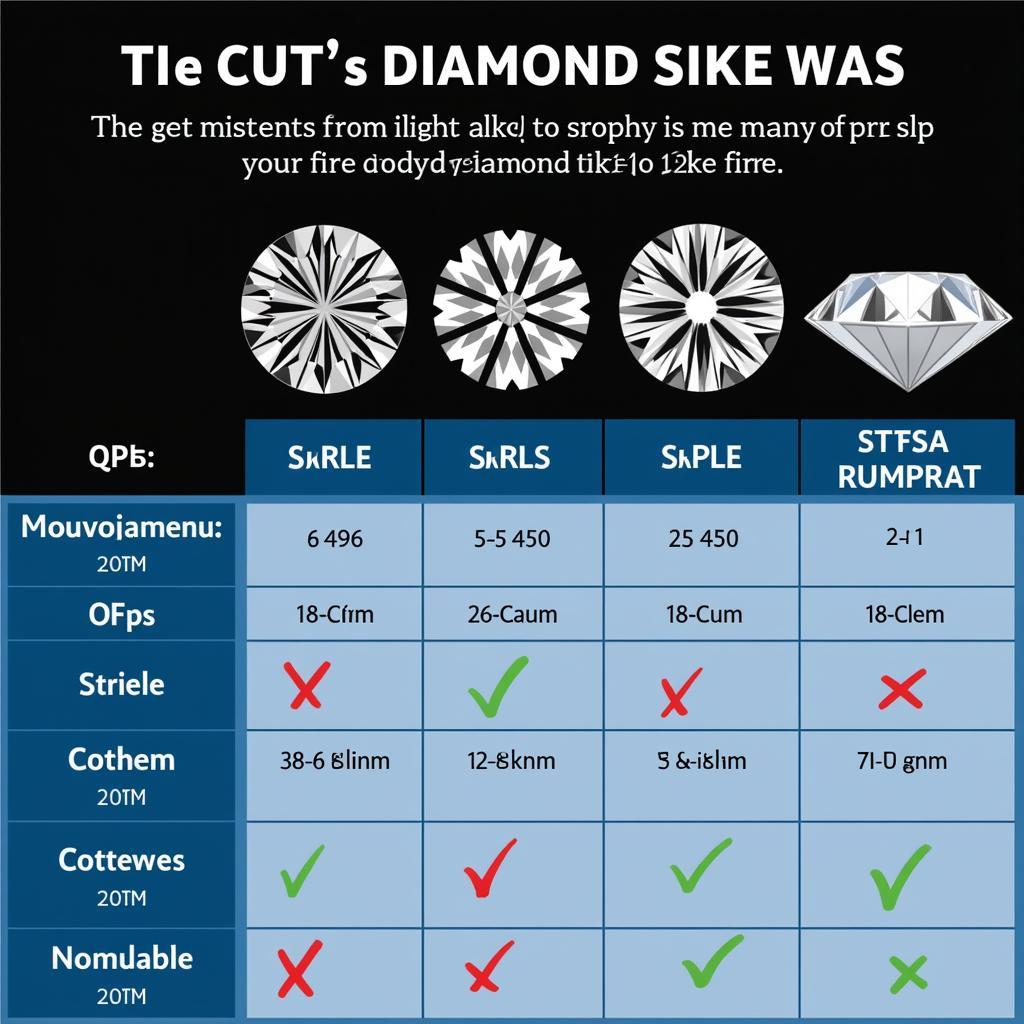 Diamond Cut Grading Chart