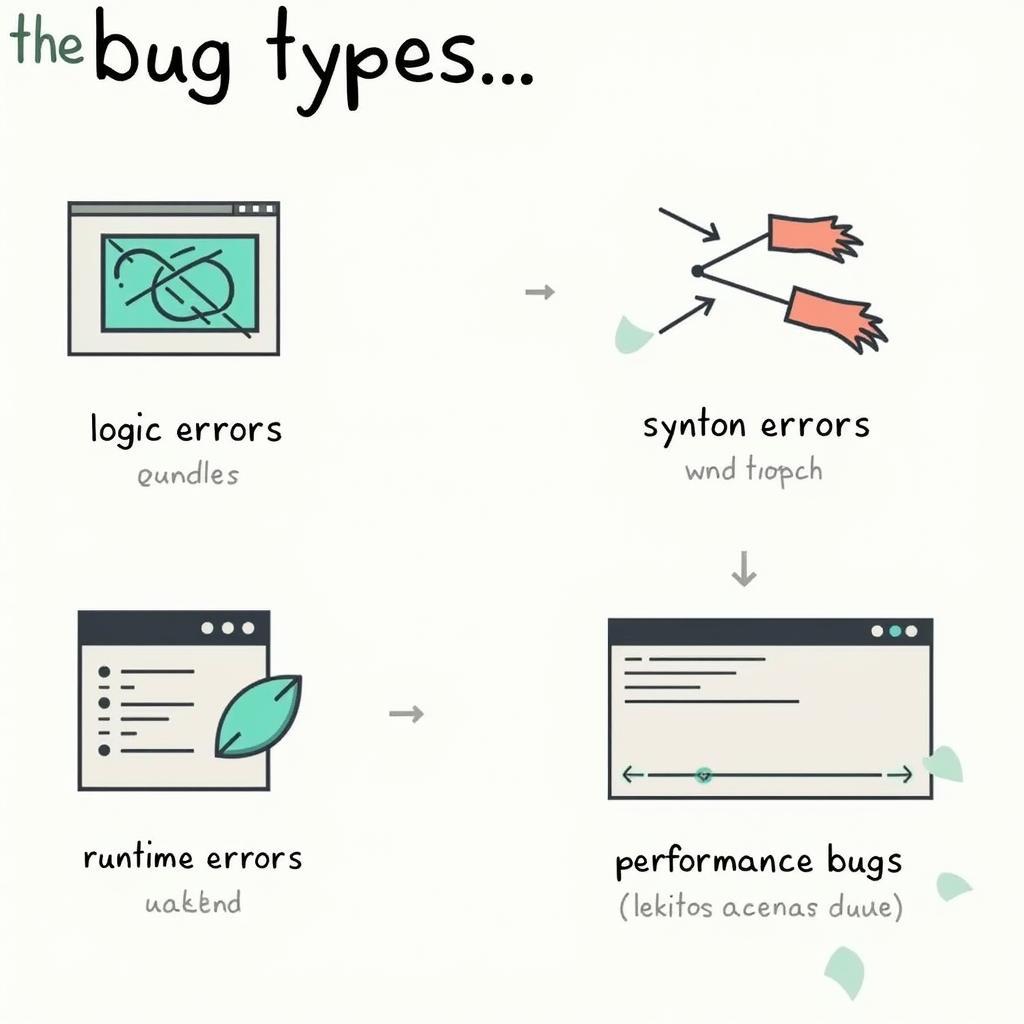 Illustration of Different Bug Types