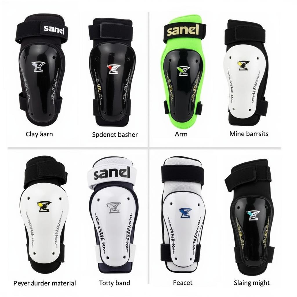 Different types of football arm protectors