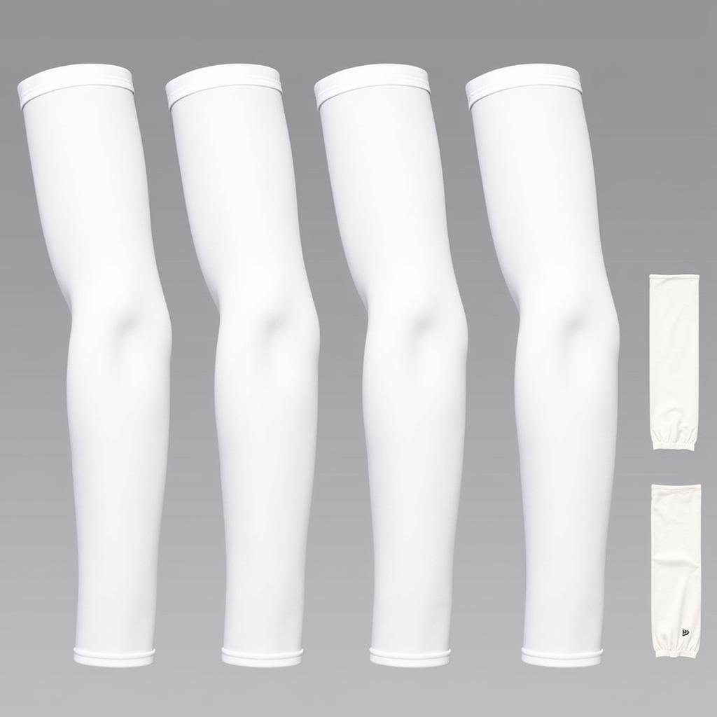 Various White Arm Sleeves for Football