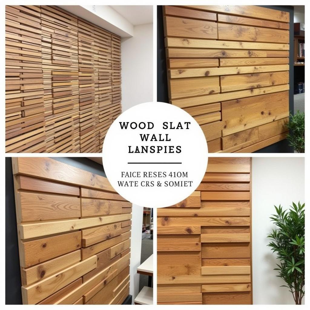 Various Wood Slat Wall Designs and Finishes