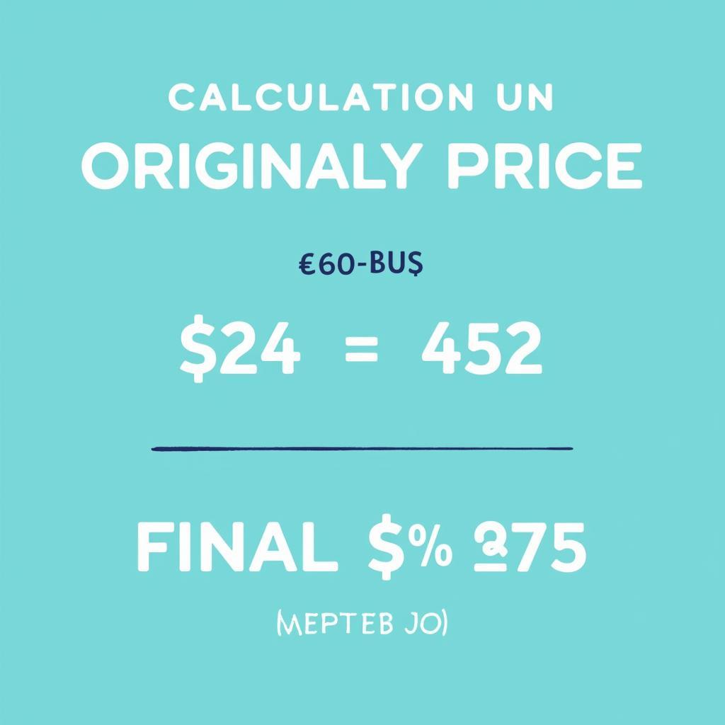 Example of Discount Calculation