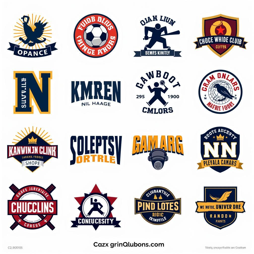 Collage of Logos Representing Different Types of Clubs