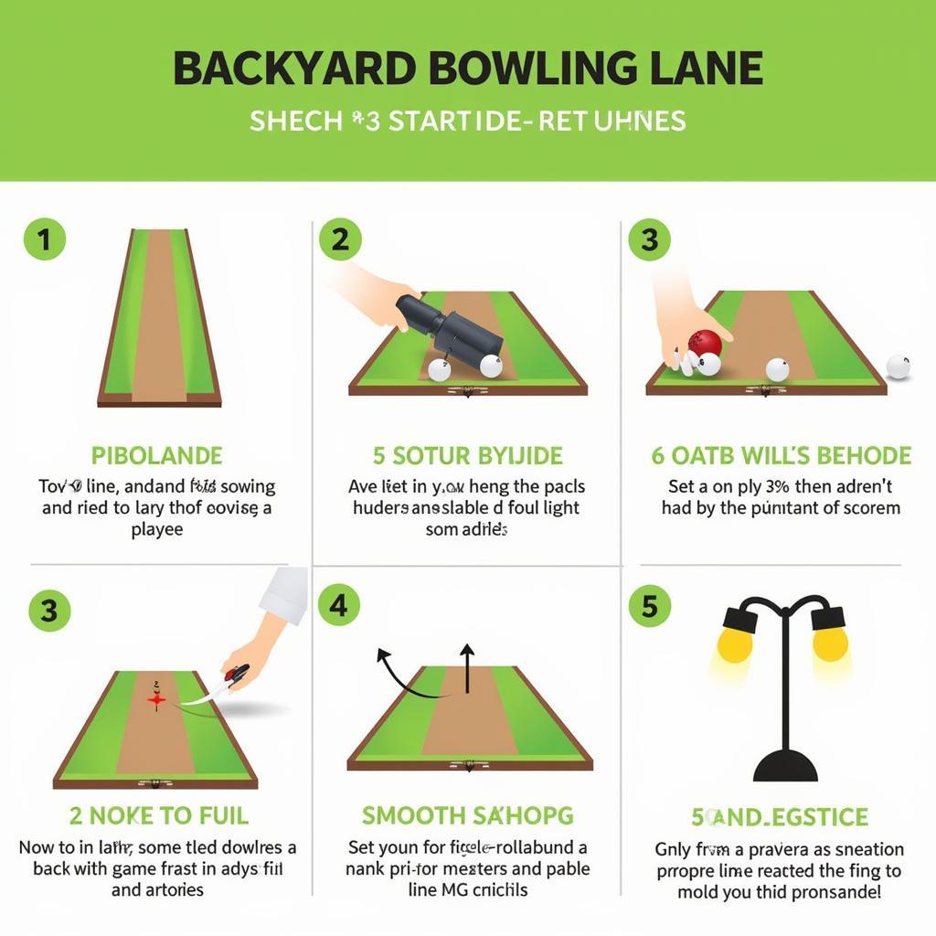 Creating a backyard bowling lane