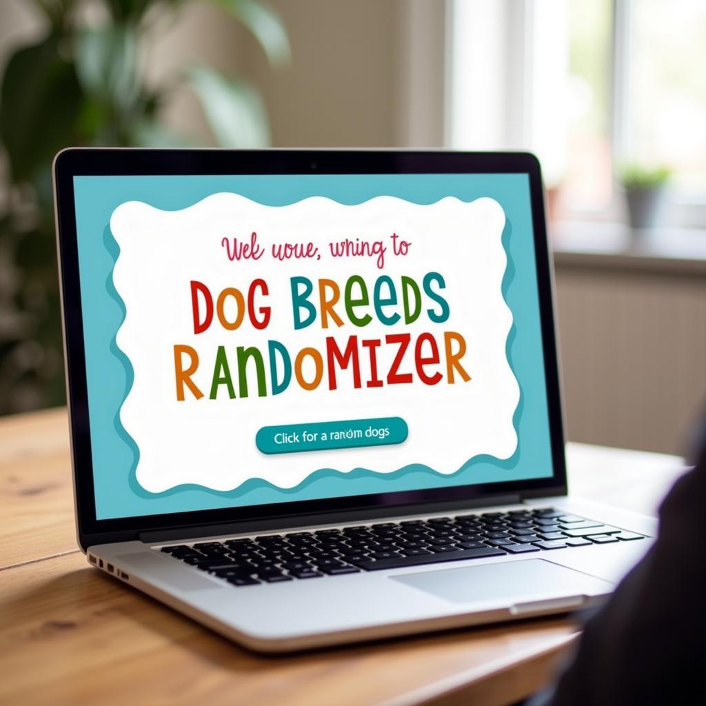 Dog breed randomizer homepage