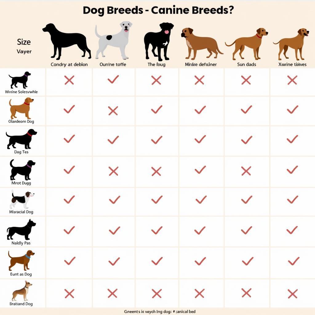 Dog Breeds Comparison Chart