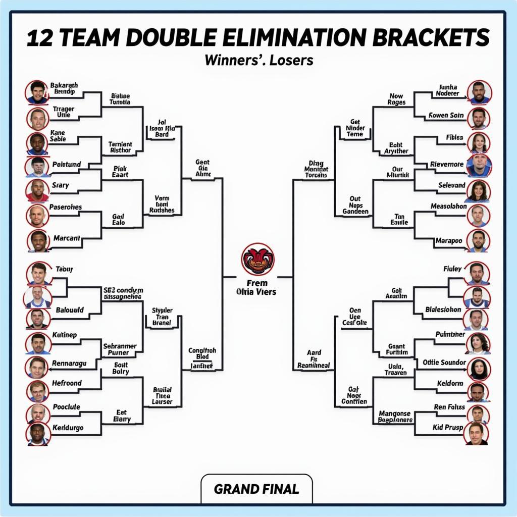 Double Elimination Bracket Example