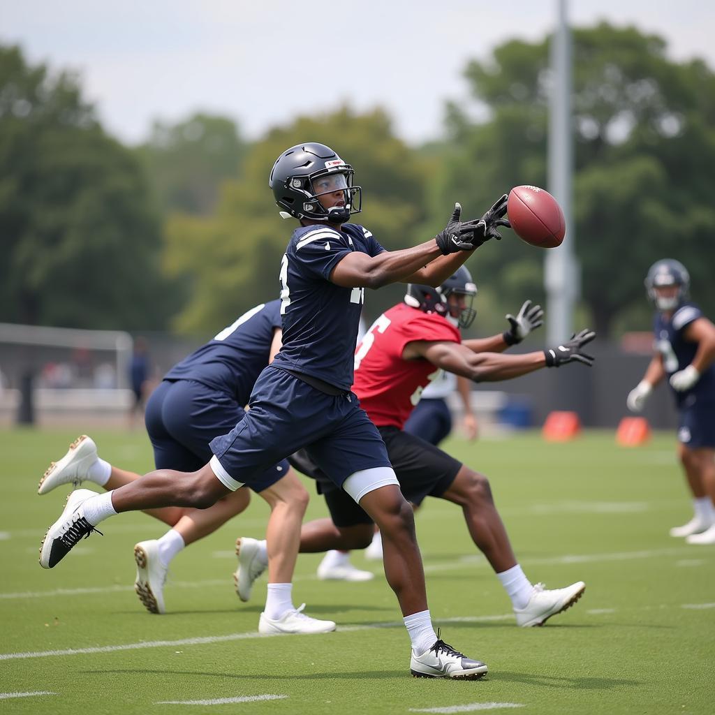 Dow Football Passing Drill