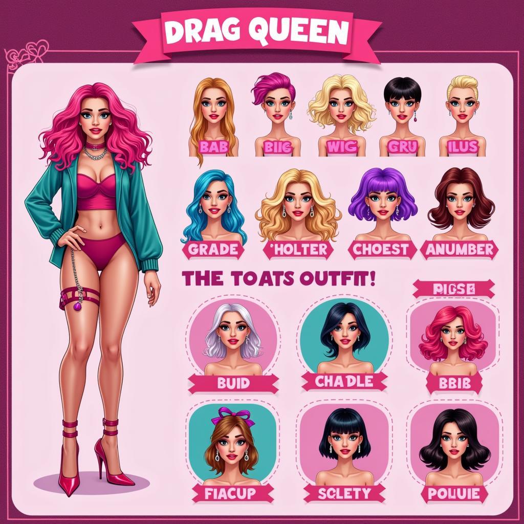 Drag Queen Character Creation Screen