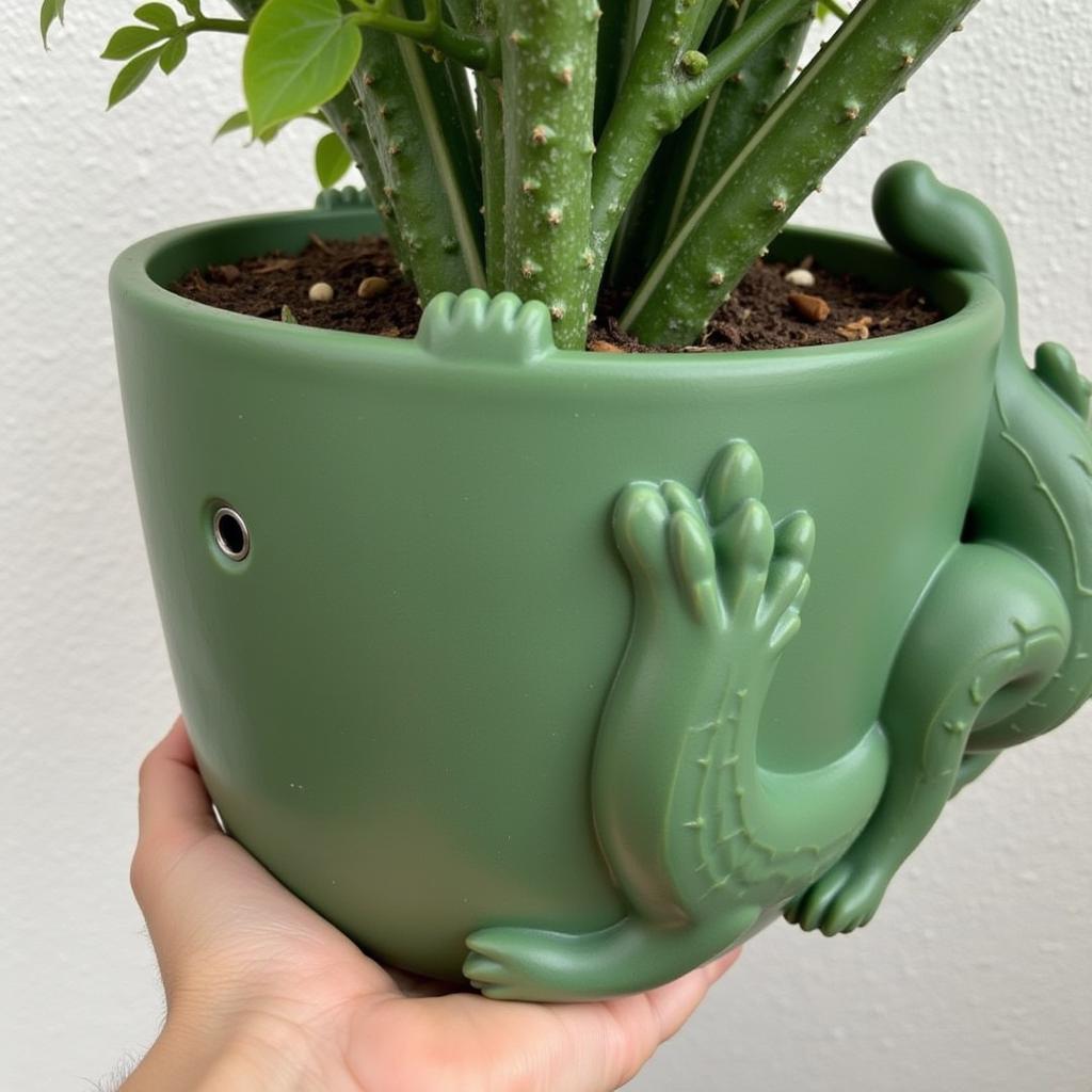 Dragon Flower Pot with Proper Drainage Holes