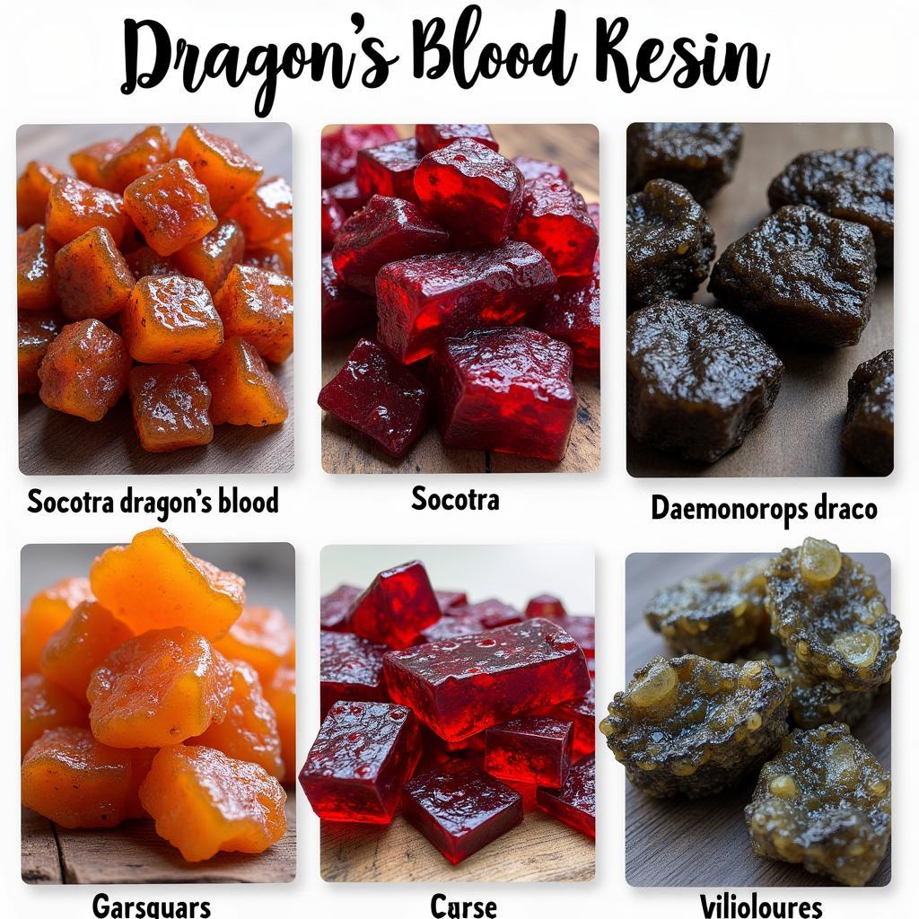 Different Types of Dragon's Blood Resin