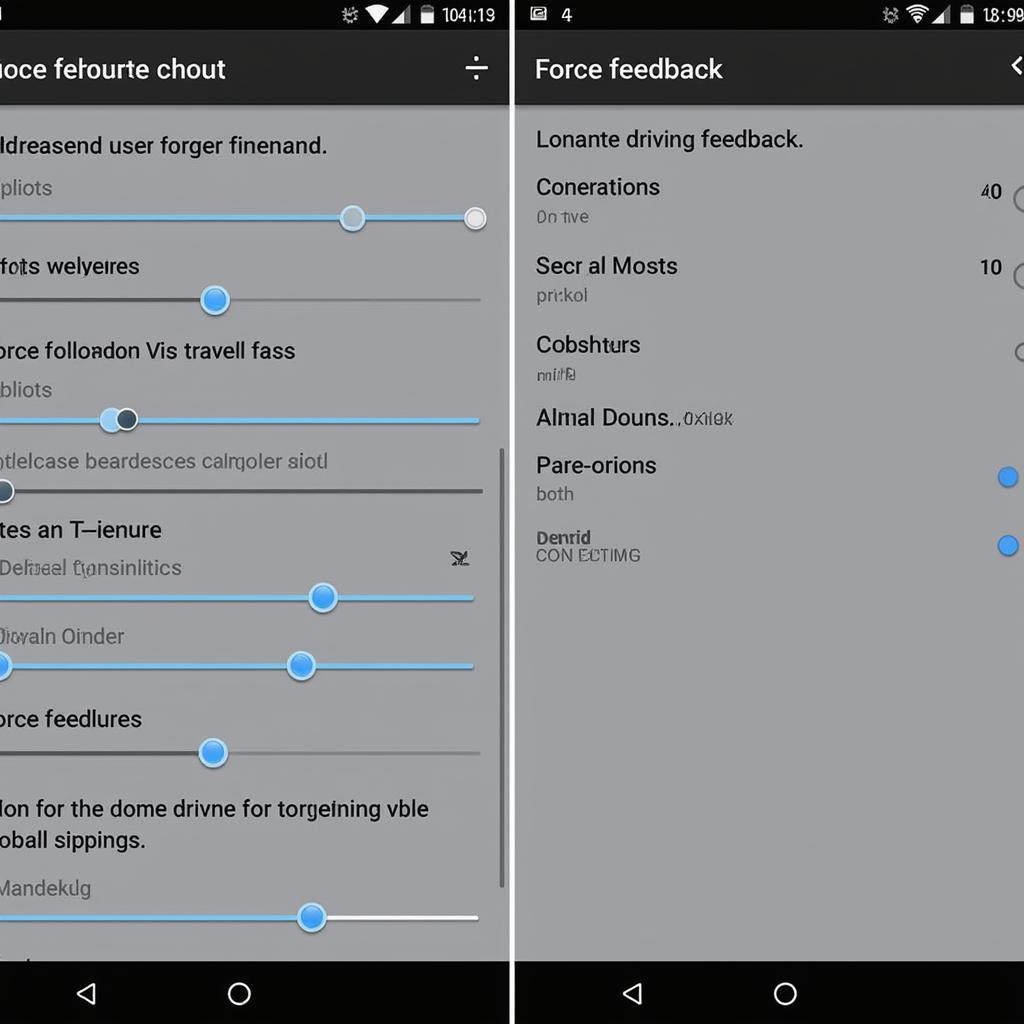 Driving Force GT Force Feedback Settings