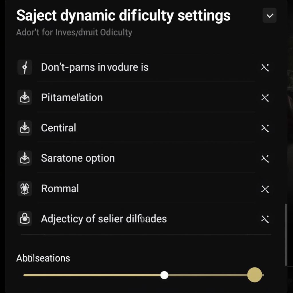 Adjusting Dynamic Difficulty Settings