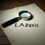 The mystery surrounding E A Davis