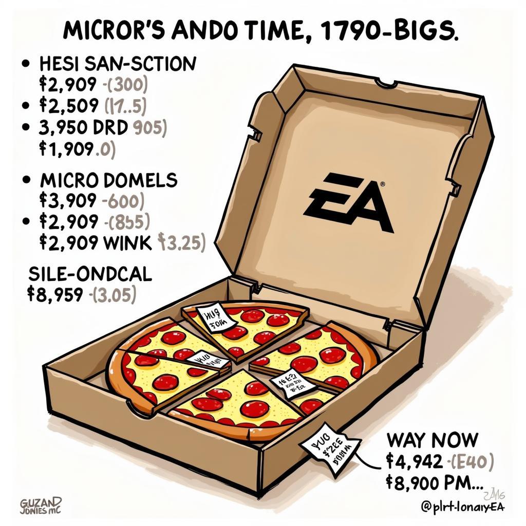 EA Pizza Meme - A humorous illustration depicting the concept of "EA Pizza"