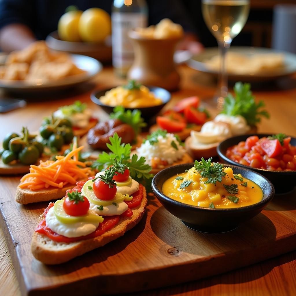 Assortment of tapas at El Atico